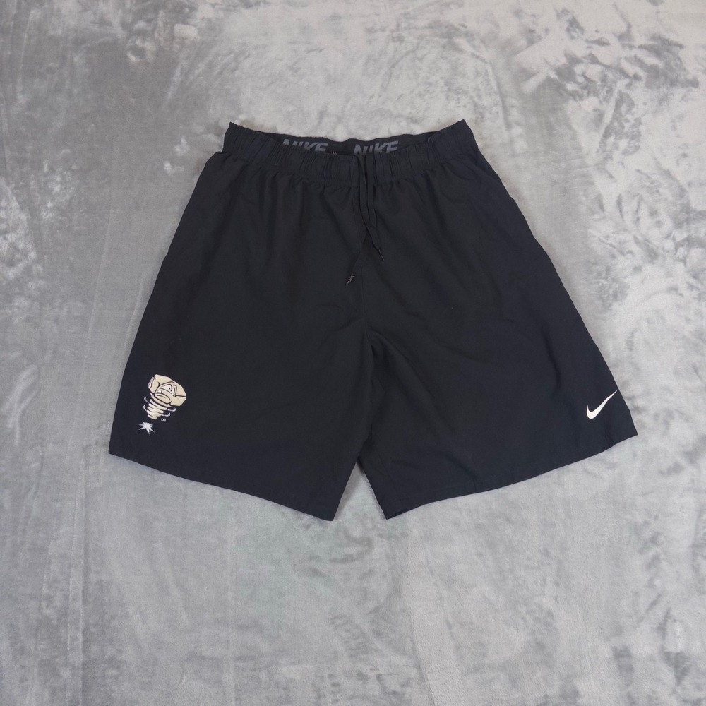 Nike Shorts Mens XL Black Lansing Lugnuts MiLB Dri-FIT Athletic AQ3496-010